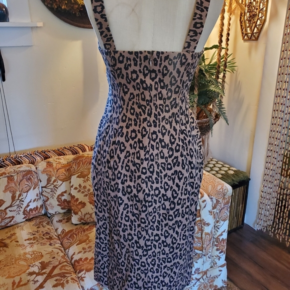Banana Republic Leopard Print Dress Sz 4 - Picture 2 of 4